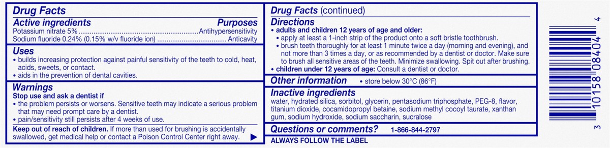 slide 8 of 9, Sensodyne Extra Whitening Sensitive Teeth Whitening Toothpaste - 4 Ounces, 4 oz