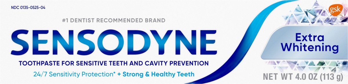 slide 4 of 9, Sensodyne Extra Whitening Sensitive Teeth Whitening Toothpaste - 4 Ounces, 4 oz