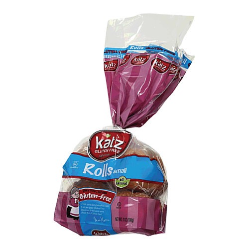 slide 1 of 4, Katz Dinner Rolls, 7 oz