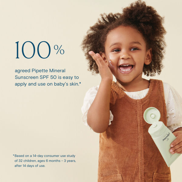 slide 17 of 27, Pipette Baby Baby Spf 50 Broad Mineral Sunscreen, 1 ct