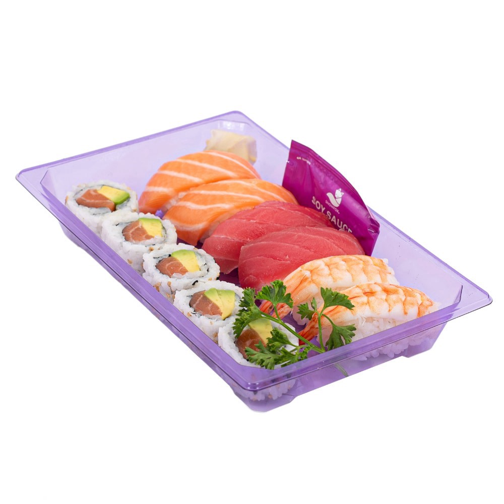 slide 1 of 1, Japanese Food Express Fresh Salmon/Nigiri Combo, 12.5 oz