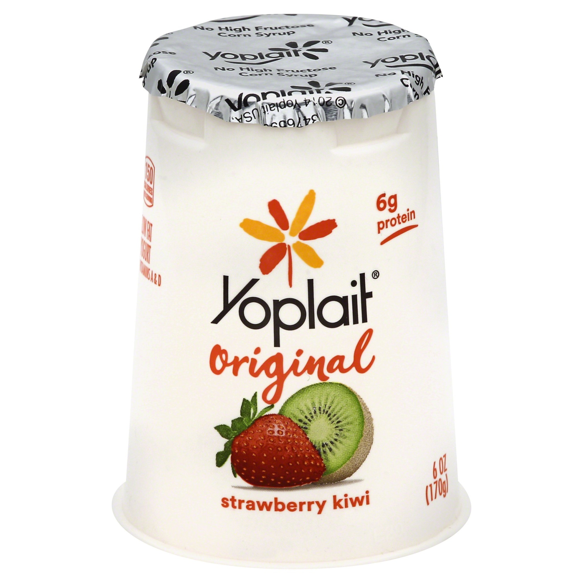 slide 1 of 3, Yoplait Original Strawberry Kiwi Yogurt, 6 oz