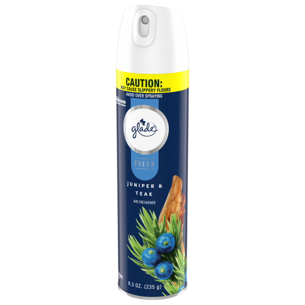 slide 5 of 29, Glade Air Freshener Spray, Juniper & Teak, Fresh Collection, 8.3 oz