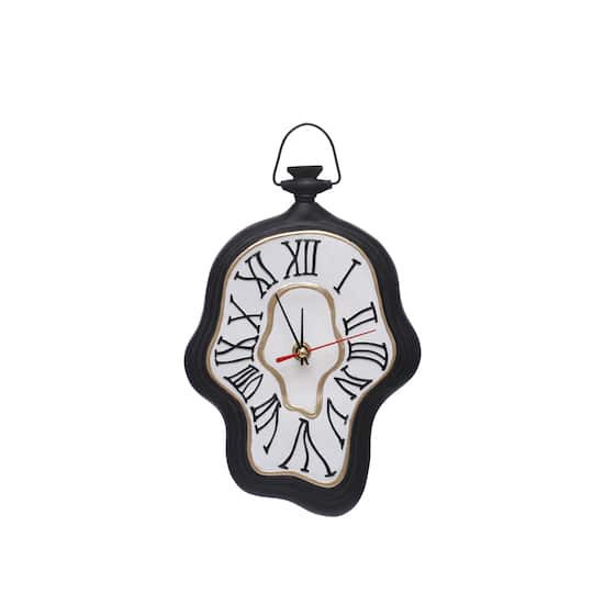 slide 1 of 3, 9.75" Melting Pocket Watch Wall Clock By Ashland, 7 in x 10 in