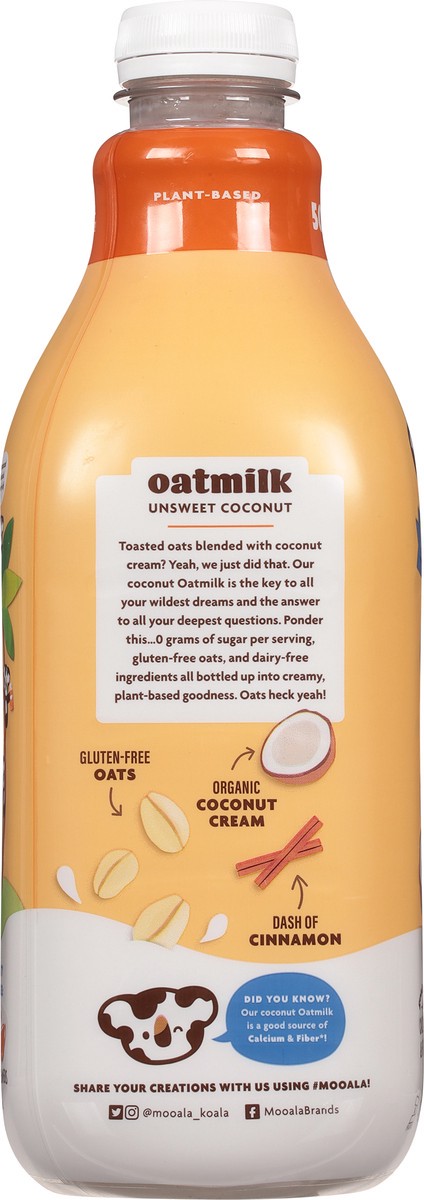 slide 4 of 12, Mooala Oatmilk Unsweetened Coconut 48 Oz, 48 oz