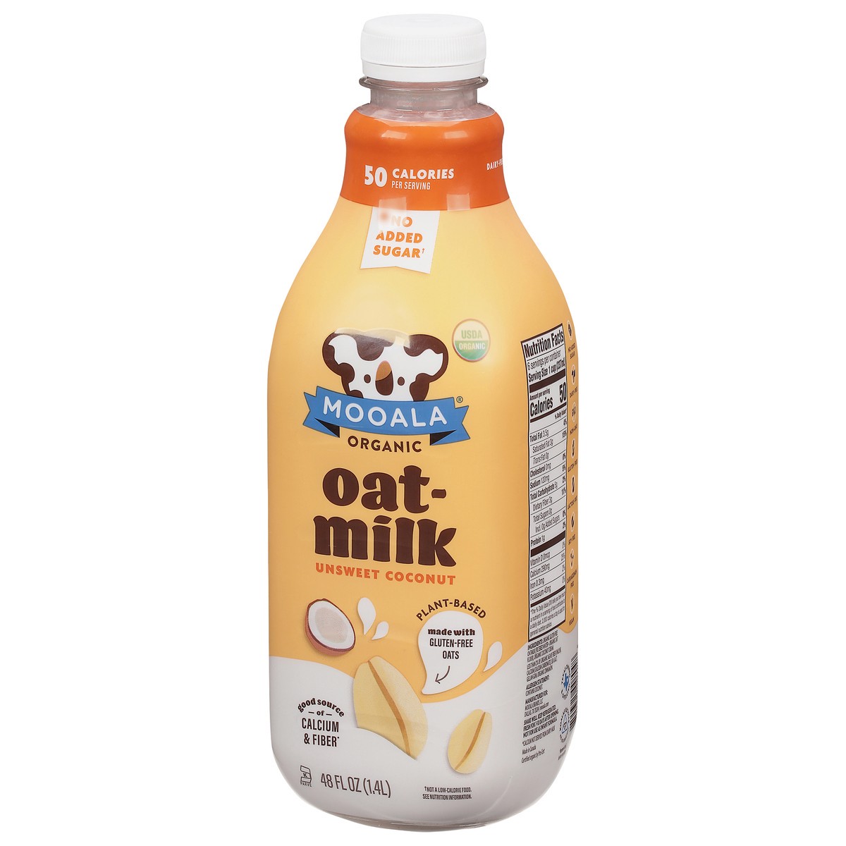 slide 11 of 12, Mooala Oatmilk Unsweetened Coconut 48 Oz, 48 oz