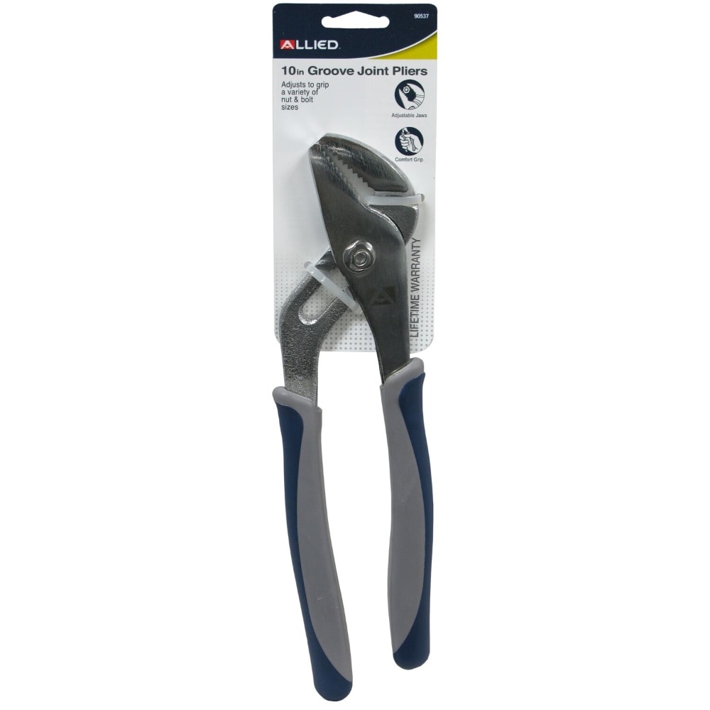 slide 1 of 1, Allied Groove Joint Pliers - 10 Inch, 10 in