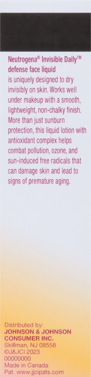 slide 11 of 14, Neutrogena Invisible Daily Defense Mineral Face Liquid, 1.4 fl. oz, 1.40 fl oz