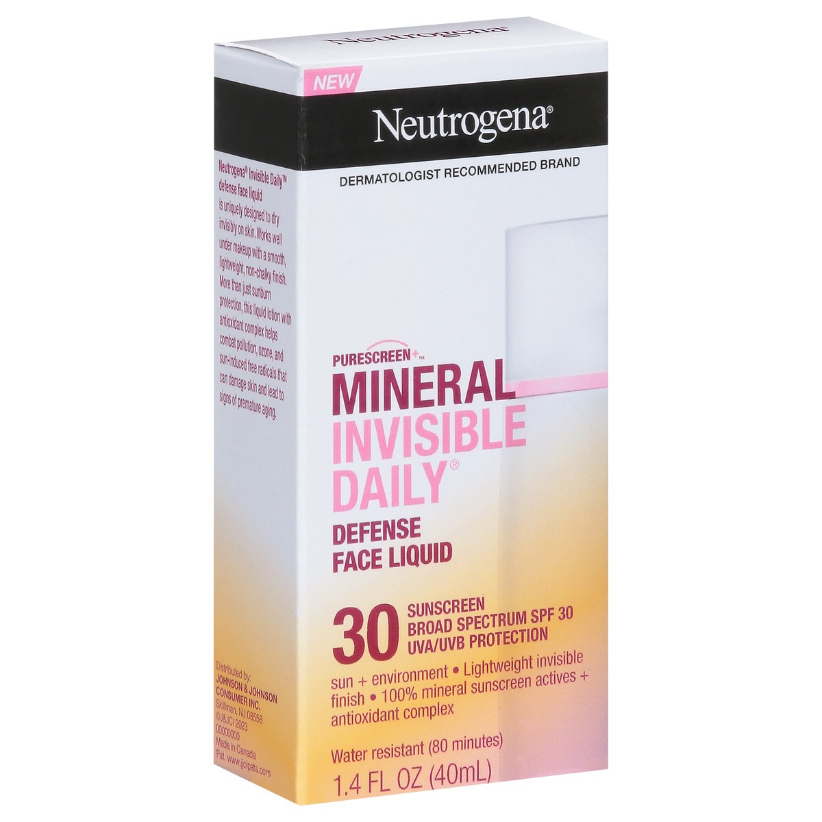 slide 6 of 14, Neutrogena Invisible Daily Defense Mineral Face Liquid, 1.4 fl. oz, 1.40 fl oz