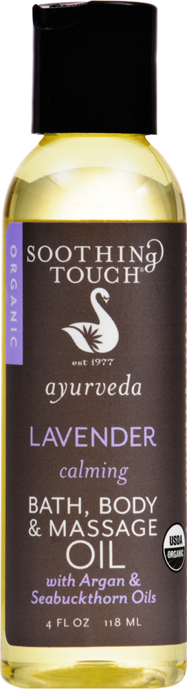 slide 1 of 4, Soothing Touch Lavender Bath Body & Massage Oil, 4 oz