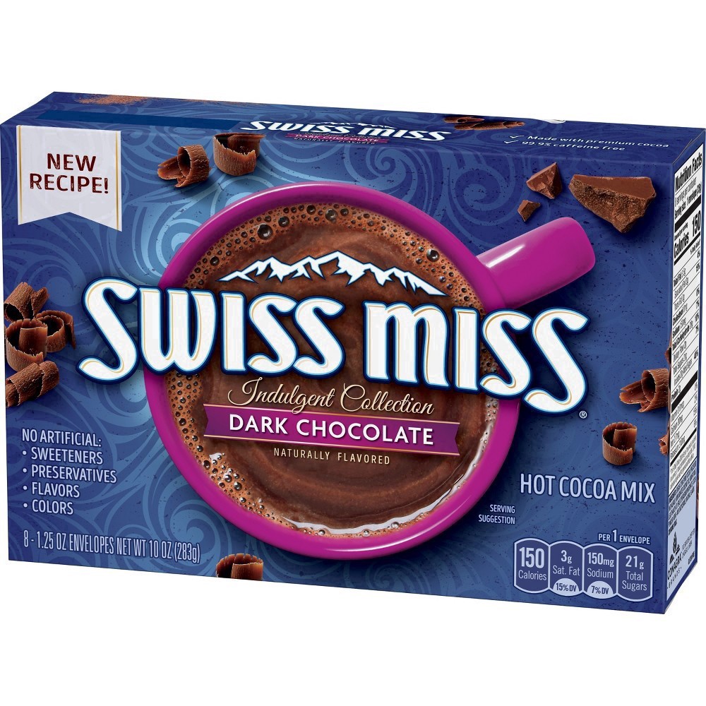slide 52 of 64, Swiss Miss Dark Chocolate Hot Cocoa Mix - 8ct, 8 ct