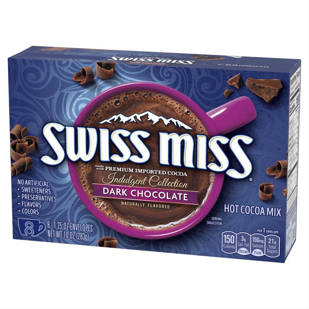 slide 31 of 64, Swiss Miss Dark Chocolate Hot Cocoa Mix - 8ct, 8 ct
