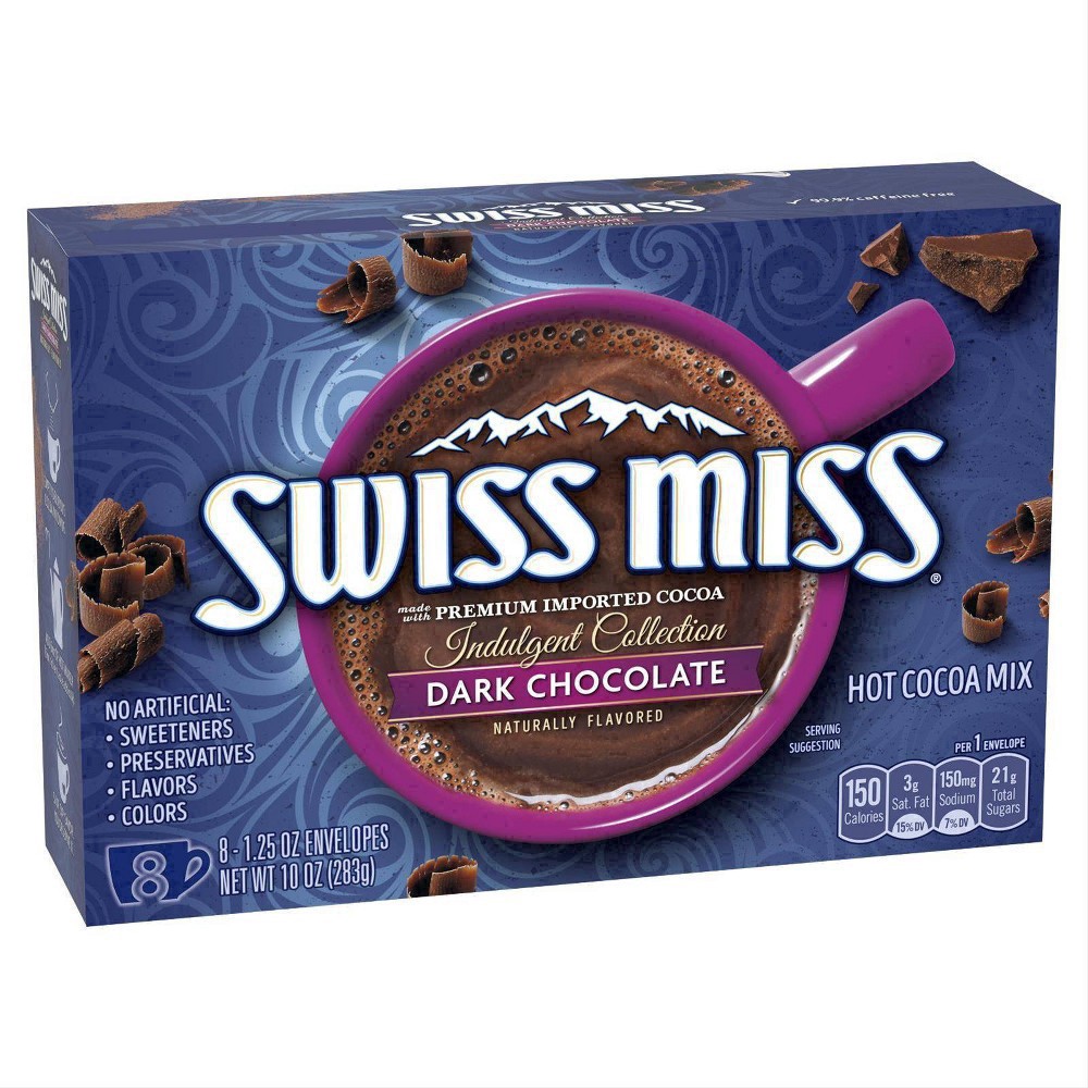 slide 54 of 64, Swiss Miss Dark Chocolate Hot Cocoa Mix - 8ct, 8 ct