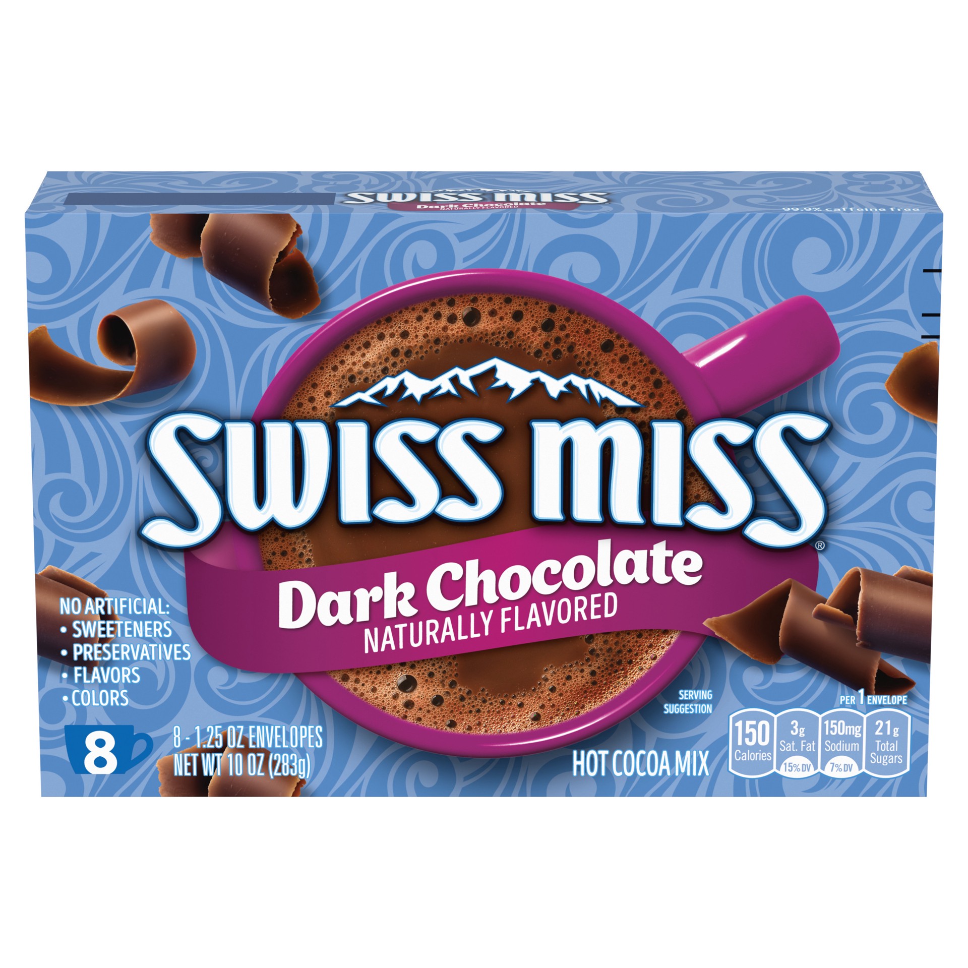 slide 1 of 64, Swiss Miss Dark Chocolate Hot Cocoa Mix - 8ct, 8 ct