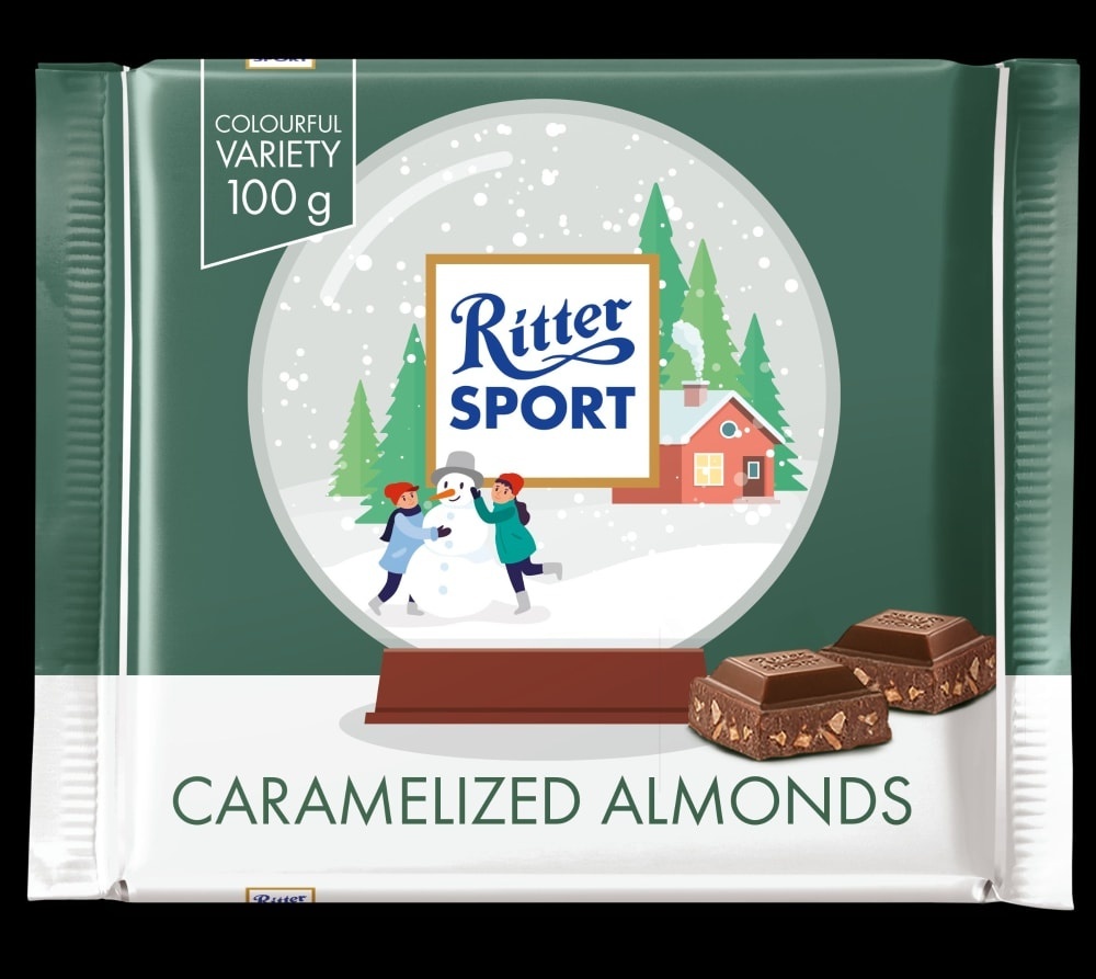 slide 1 of 1, Ritter Sport Almonds Caramelised, 1 ct