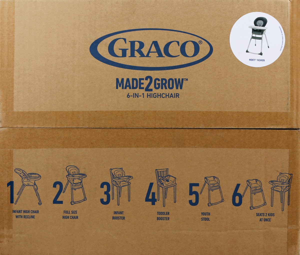 slide 2 of 10, Graco Made2grow 6-In-1 Highchair 1 ea, 1 ct