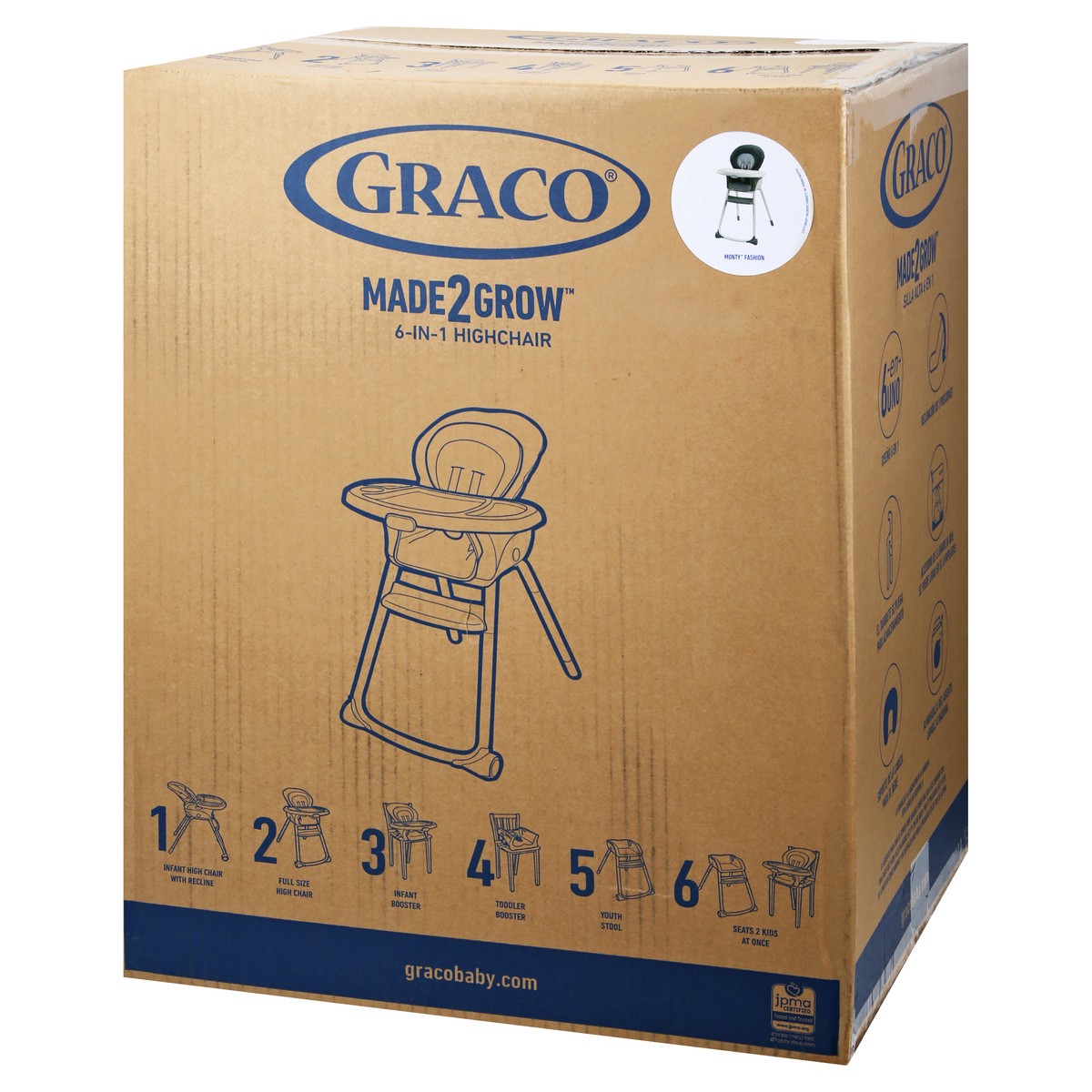 slide 5 of 10, Graco Made2grow 6-In-1 Highchair 1 ea, 1 ct