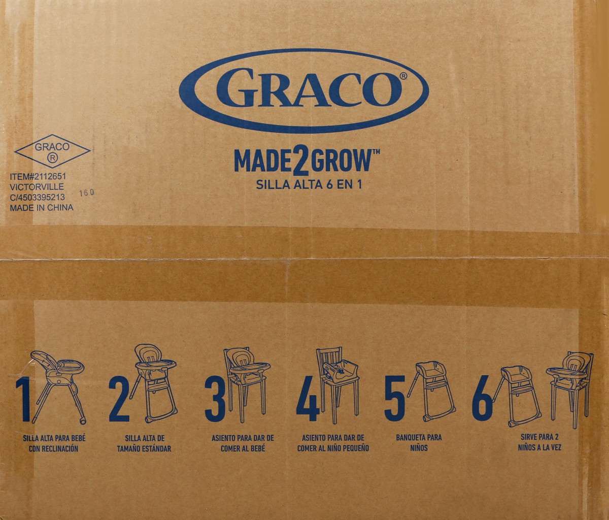 slide 9 of 10, Graco Made2grow 6-In-1 Highchair 1 ea, 1 ct