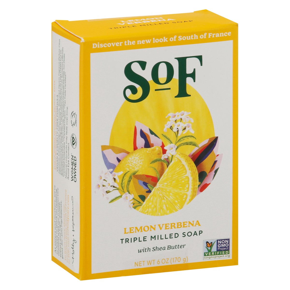 slide 5 of 9, SOF Triple Milled Lemon Verbena Soap 6 oz, 6 oz