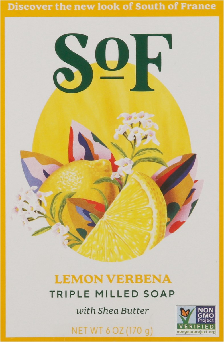 slide 8 of 9, SOF Triple Milled Lemon Verbena Soap 6 oz, 6 oz