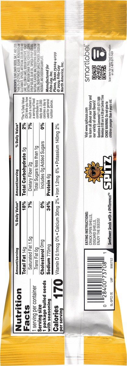 slide 7 of 7, Spitz Sunflower Seeds Flamin' Hot Limon 2 Oz, 2 oz