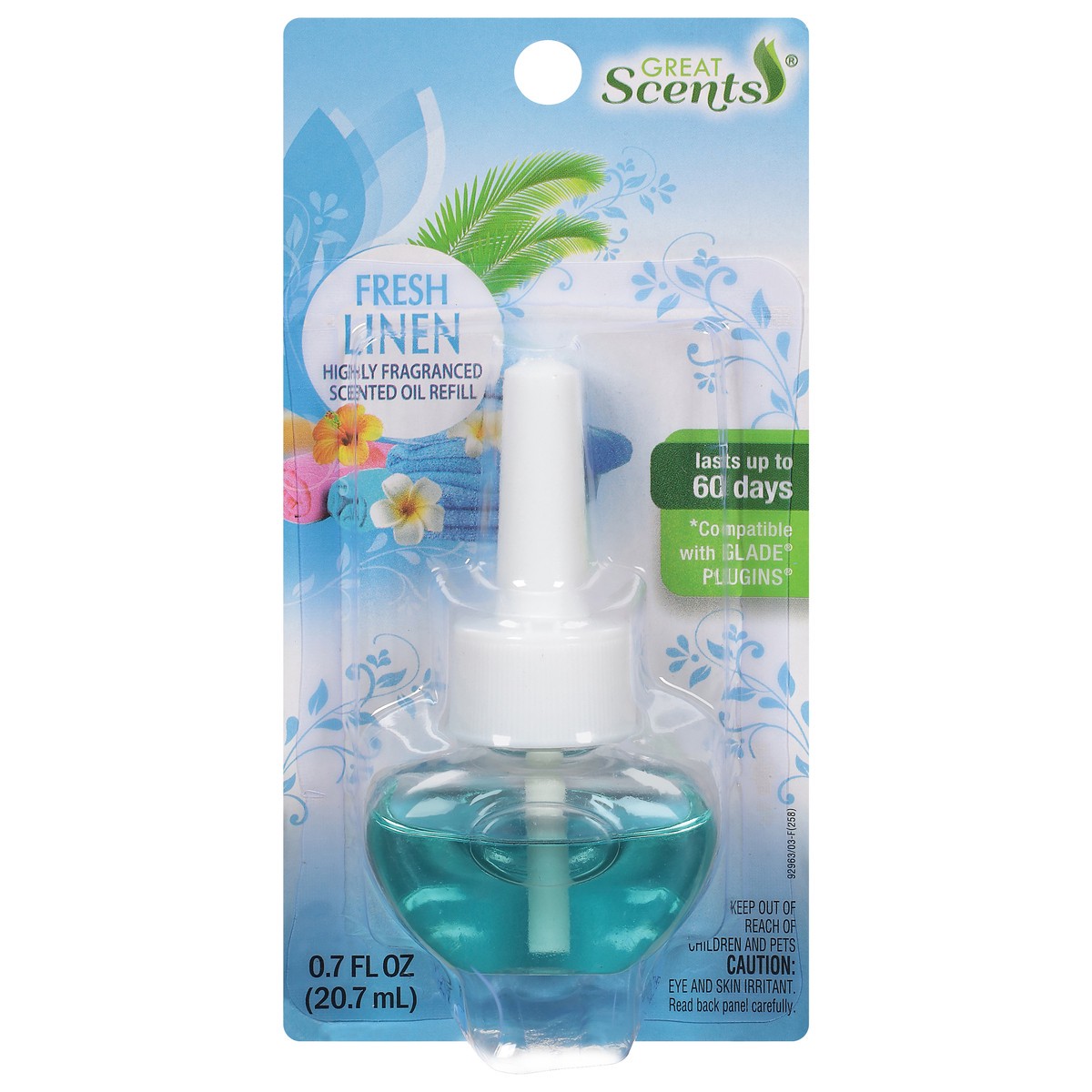 slide 7 of 14, Great Scents Fresh Linen Scented Oil Refill 0.7 fl oz, 0.7 oz