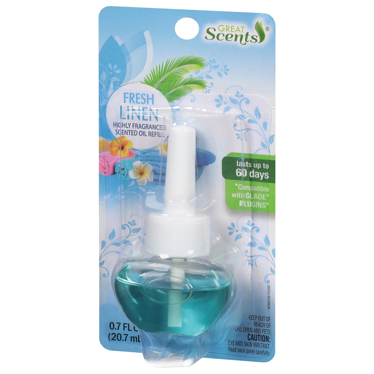 slide 8 of 14, Great Scents Fresh Linen Scented Oil Refill 0.7 fl oz, 0.7 oz