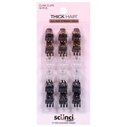 scünci Claw Clips 18 ct