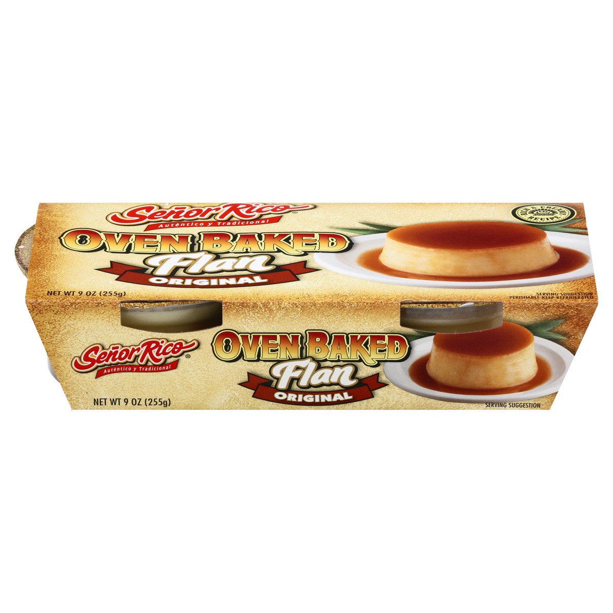 slide 1 of 13, Senor Rico Luisa's Authentic Baked Flan, 2 ct; 4.5 oz