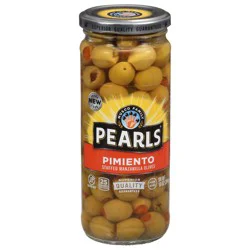Pearls Stuffed Manzanilla Pimiento Olives 10 oz