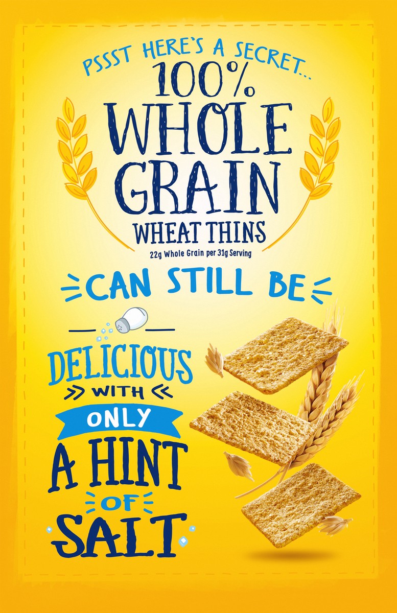 slide 12 of 16, Wheat Thins Hint of Salt Low Sodium Snacks, Whole Grain Wheat Crackers, Snack Crackers, 8.5 oz, 8.5 oz