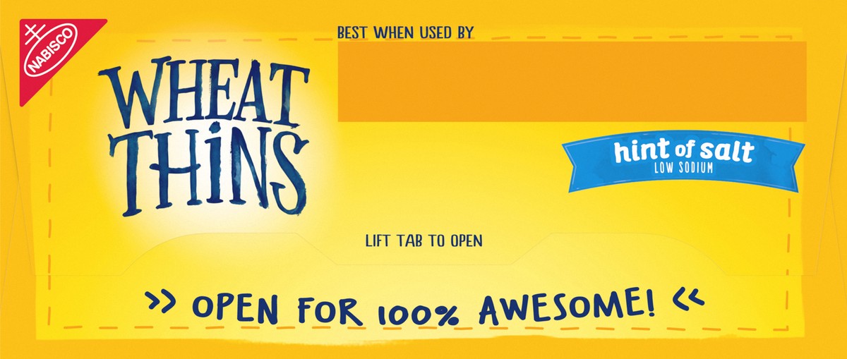 slide 7 of 16, Wheat Thins Hint of Salt Low Sodium Snacks, Whole Grain Wheat Crackers, Snack Crackers, 8.5 oz, 8.5 oz