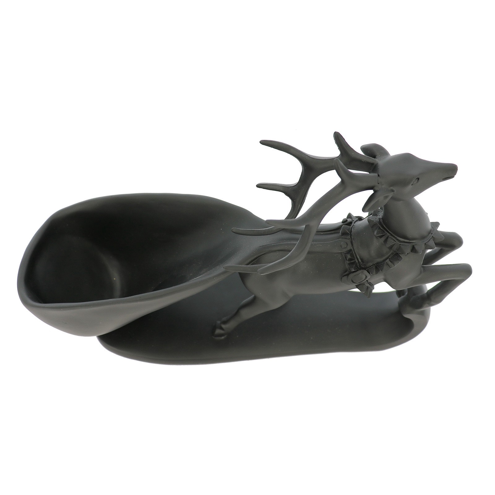 slide 4 of 4, 12.25" Deer Sled Decorative Holder By Ashland, 12.25 in x 4.38 in x 8.75 in