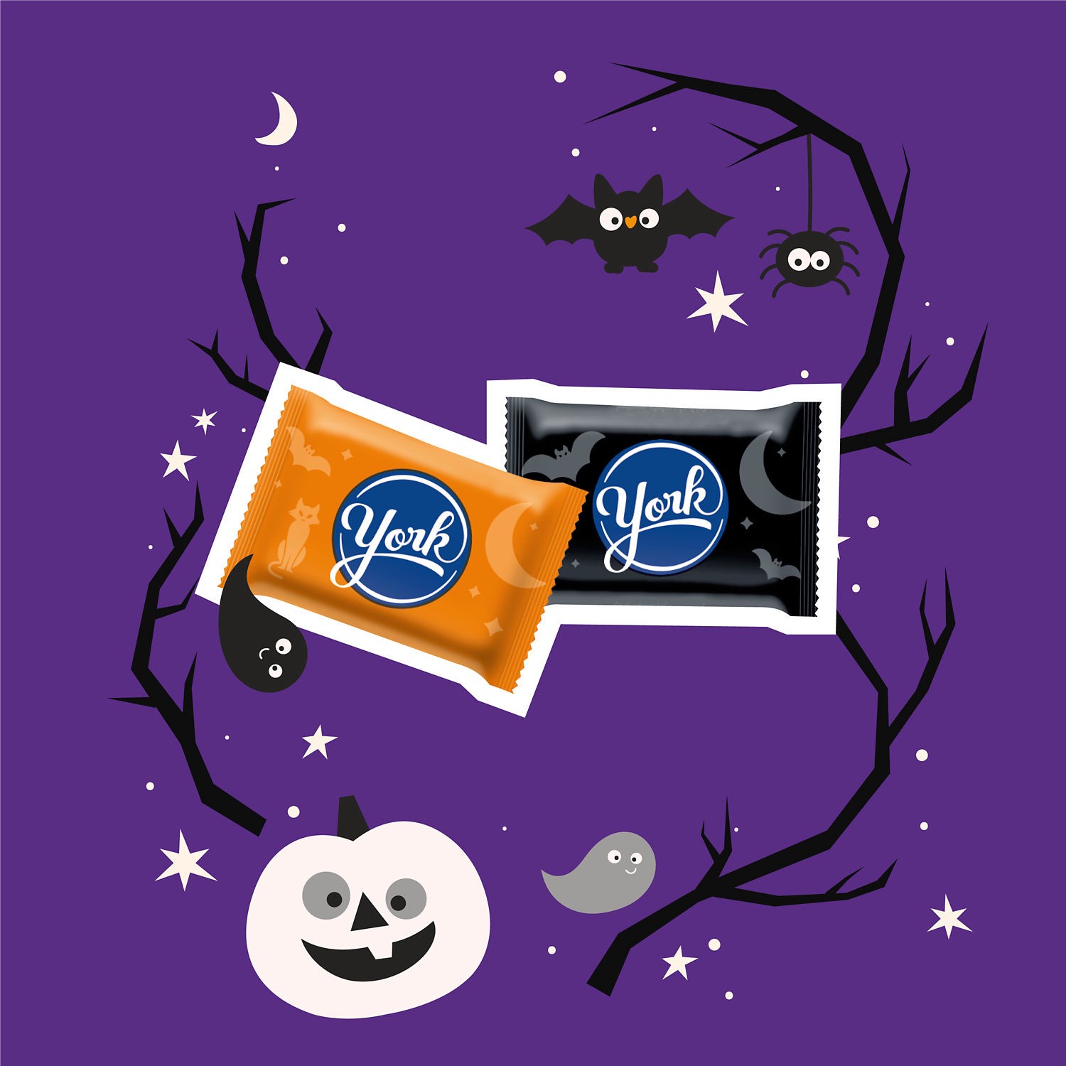 slide 2 of 8, YORK Dark Chocolate Peppermint Patties, Halloween Candy Bag, 11.4 oz, 11.4 oz