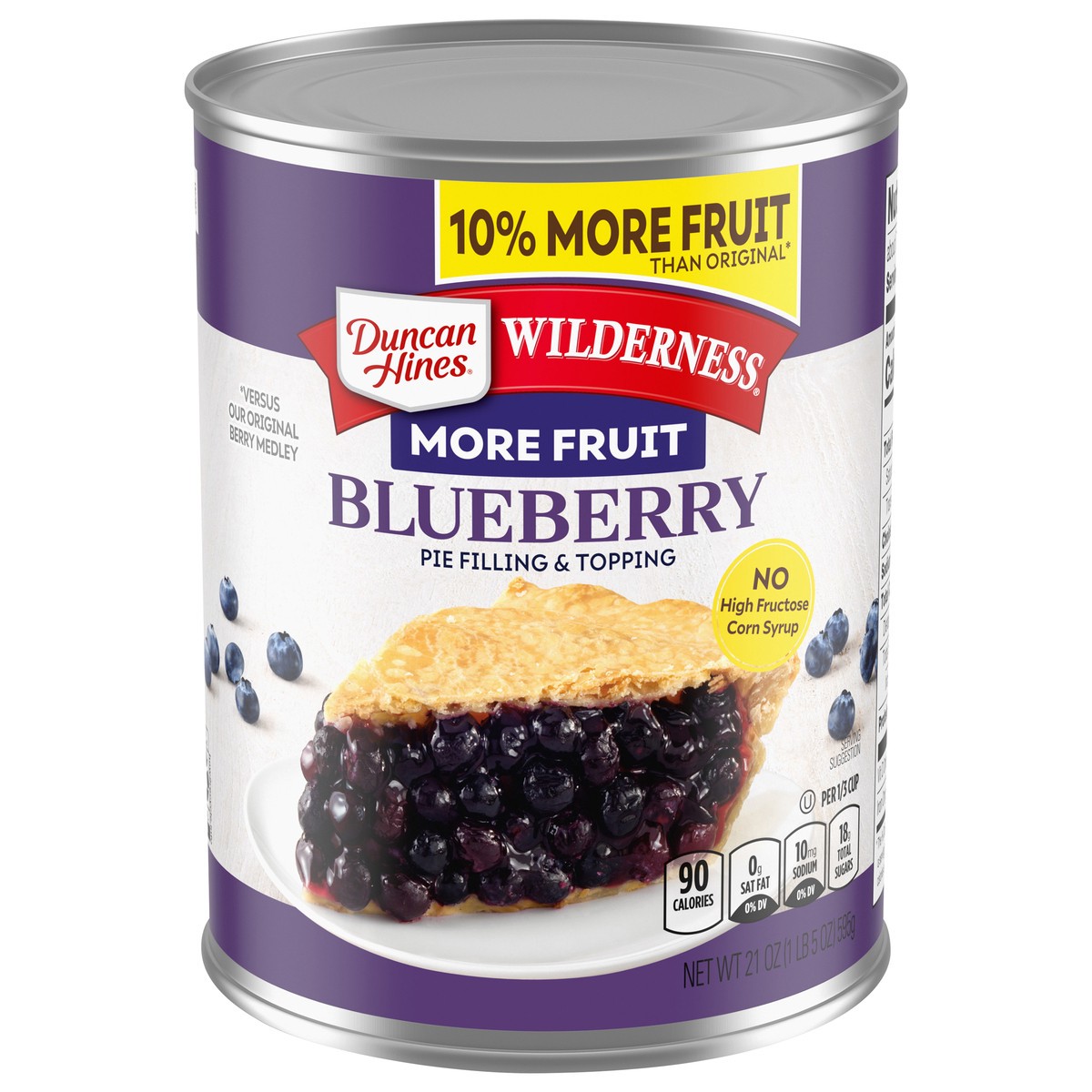 slide 1 of 5, Duncan Hines Wilderness More Fruit Blueberry Pie Filling & Topping 21 oz, 21 oz