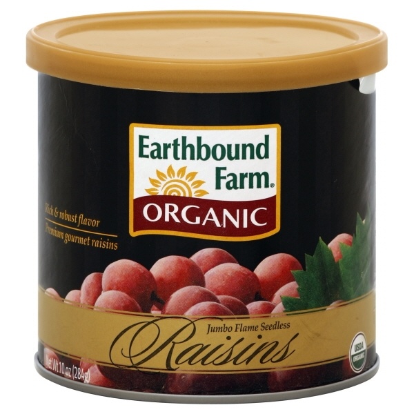 slide 1 of 1, Earthbound Farm Organics Seedless Flame Red Raisins, 10 oz