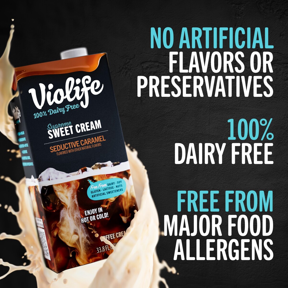 slide 4 of 7, Violife Caramel Creamer 33.8Oz, 33.8 oz