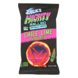 Zack's Mighty Chile Lime Rolled Tortilla Chips