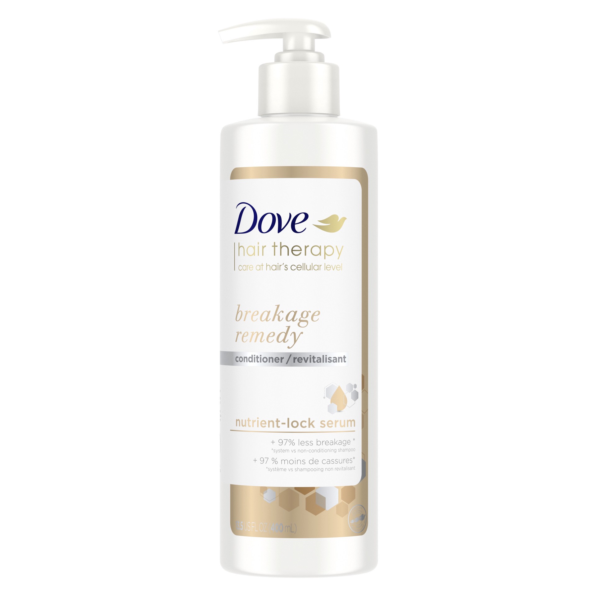 slide 1 of 9, Dove Conditioner Breakage Remedy, 13.5 oz