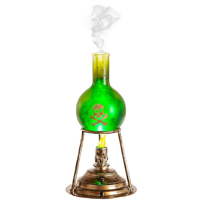 slide 1 of 2, Gemmy Misting Lab Beaker Holiday Decoration - Green/Bronze, 1 ct