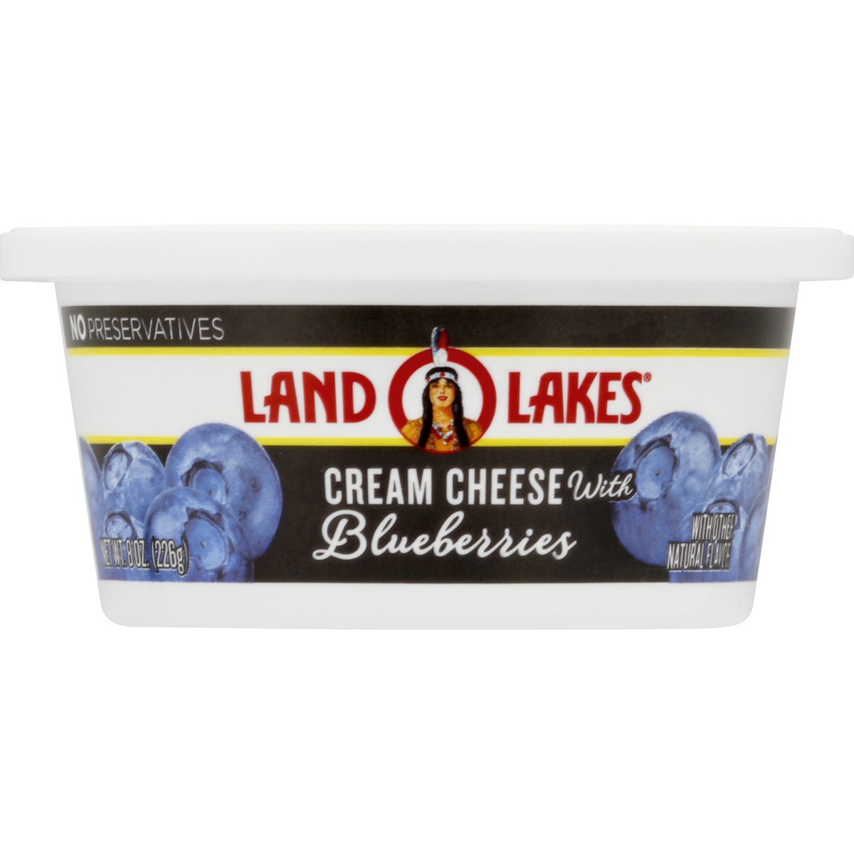 slide 5 of 8, Land O'Lakes Cream Cheese with Blueberry, 8 oz