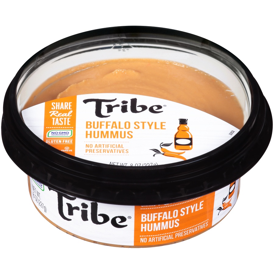 slide 1 of 8, Tribe Hummus - Buffalo, 8 oz