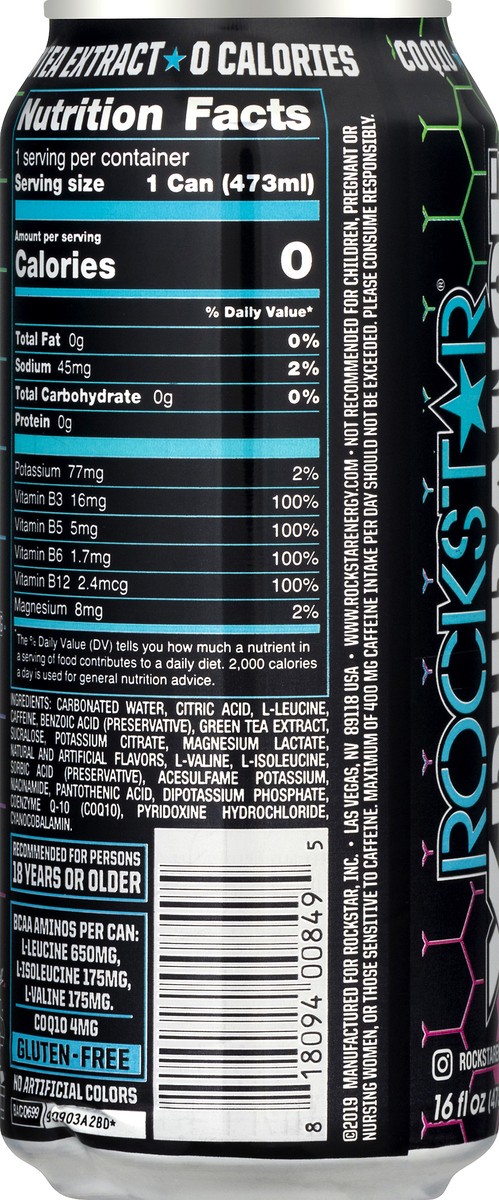 slide 8 of 11, Rockstar Thermo Neon Blast Energy Drink, 16 oz