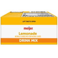 slide 7 of 29, Meijer Lemonade Drink Mix, 10 Pouches, 1.4 OZ    