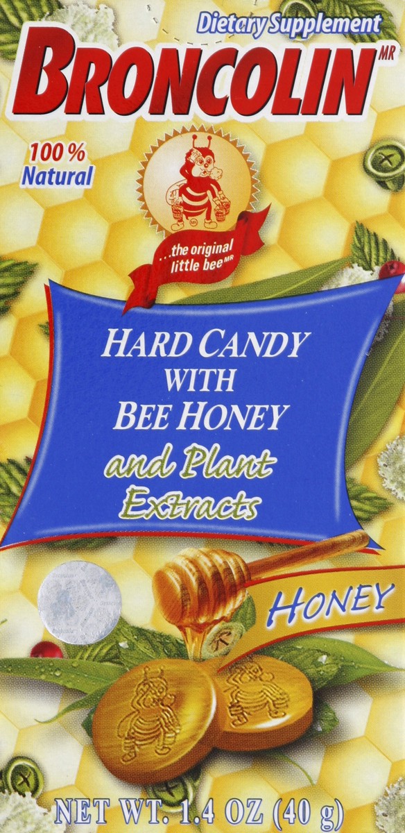 slide 4 of 6, Broncolin Broccolini Dietary Supplement Hard Candy With Bee Honey And Plant Extracts, 1.4 oz