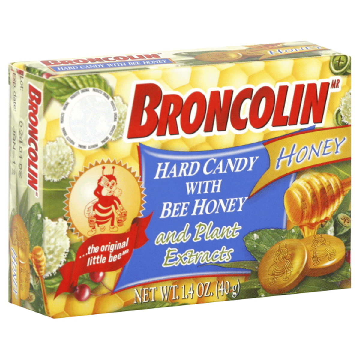 slide 1 of 6, Broncolin Broccolini Dietary Supplement Hard Candy With Bee Honey And Plant Extracts, 1.4 oz