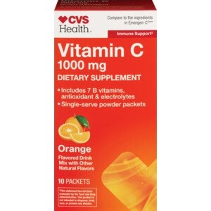 slide 1 of 1, CVS Health Vitamin C 1000 Mg Dietary Supplement Packets, 10 Ct, 10 ct