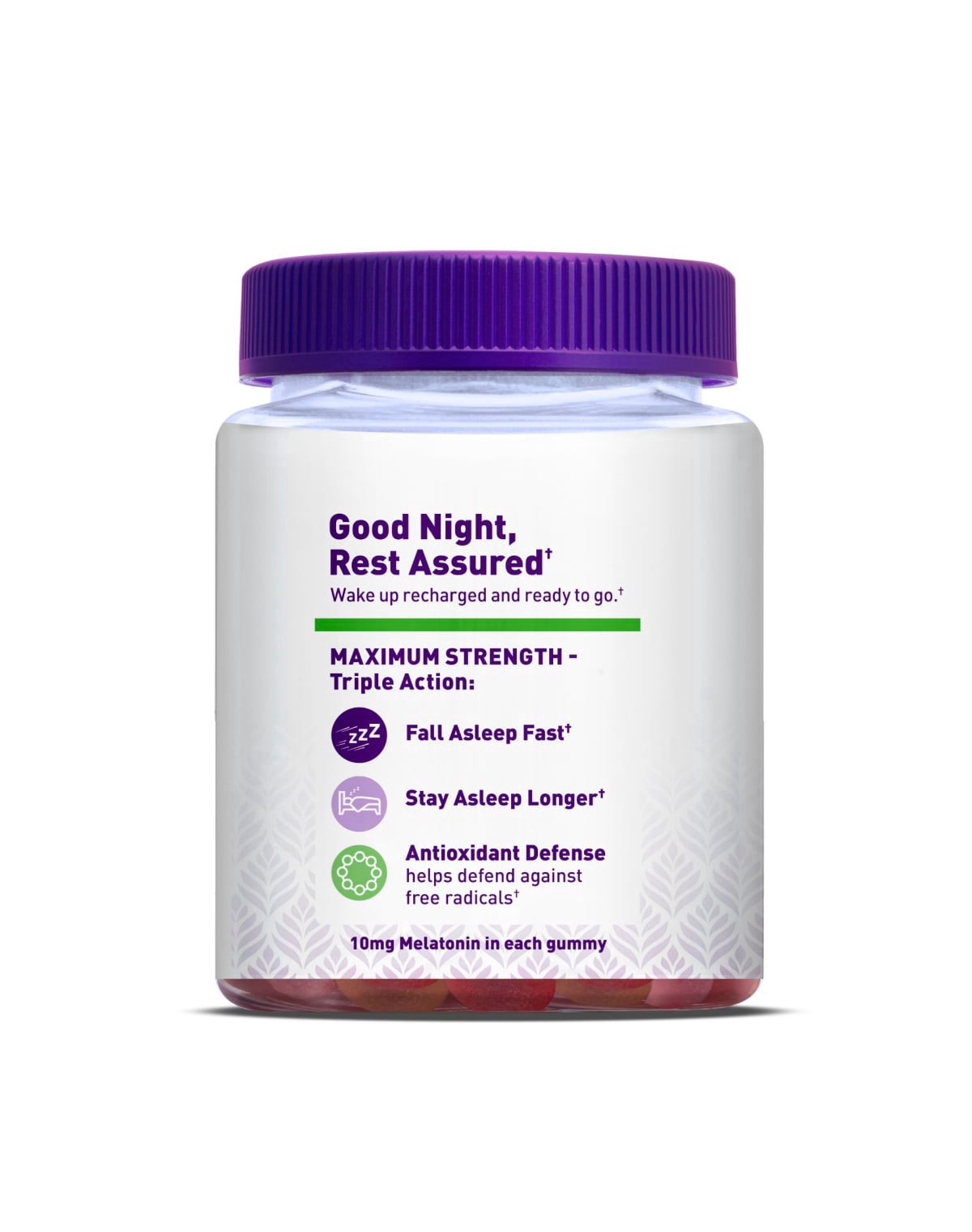 slide 10 of 13, Natrol MelatoninMax Sleep Aid Gummy, 10mg per Gummy, Maximum Strength for Better Sleep, 10mg, 80 Blueberry Flavored Gummies, 10mg, 80 ct