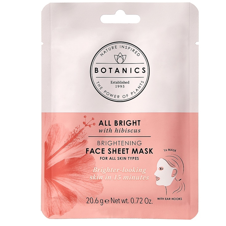 slide 1 of 1, Botanics All Bright Brightening Sheet Mask, 0.72 oz