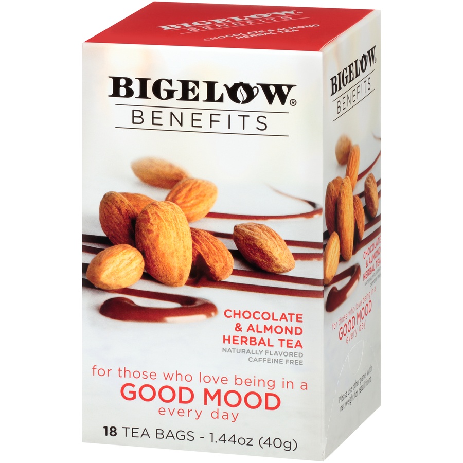 slide 3 of 7, Bigelow Good Mood Chocolate Almond Tea, 18 ct